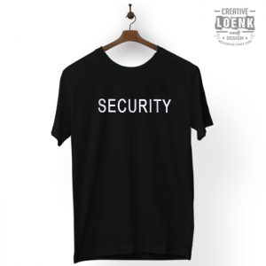 Baju Kaos Security Desain Simple Cotton Premium hitam